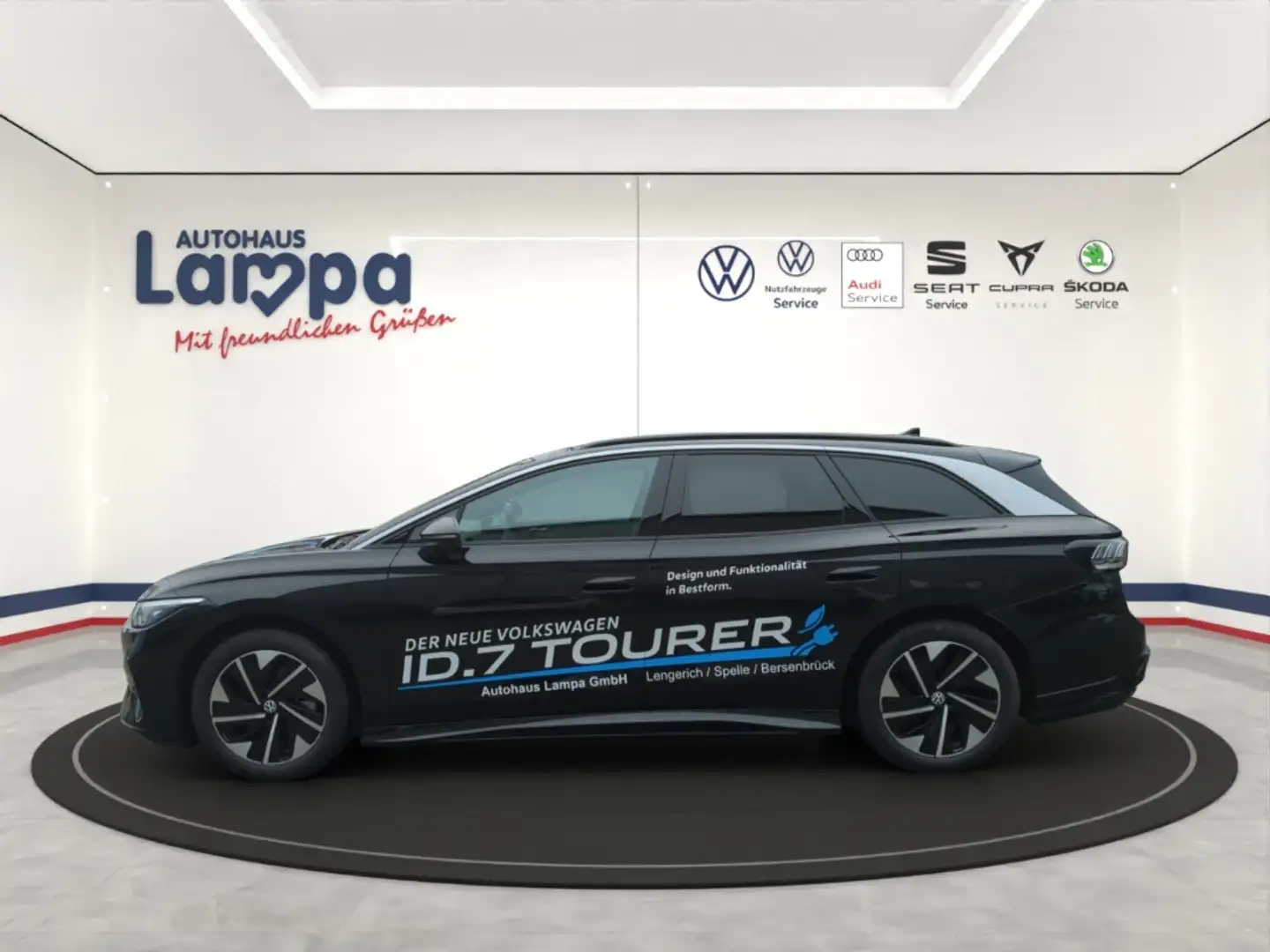 Volkswagen ID.7 Pro Tourer AHK,MFK,NAV,SHZ,ACC,DAB+,LED Schwarz - 1