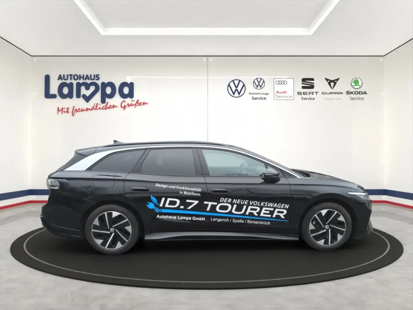 Volkswagen ID.7 Pro Tourer AHK,MFK,NAV,SHZ,ACC,DAB+,LED Schwarz - 2