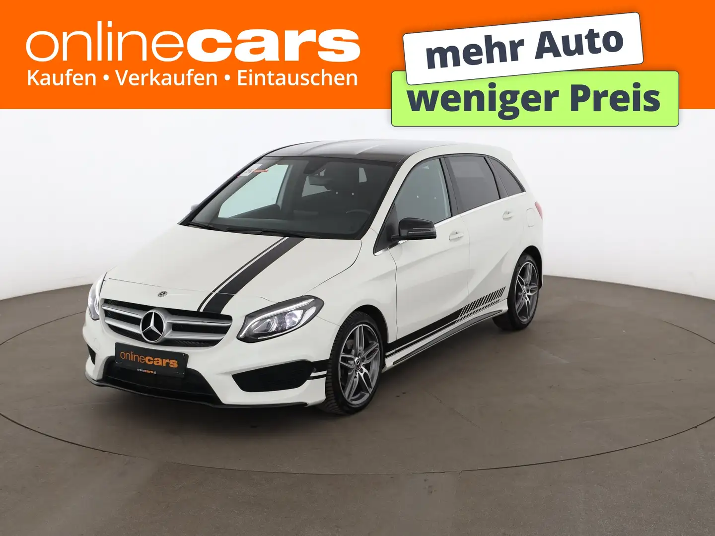 Mercedes-Benz B 200 d CDI AMG Line Aut LED LEDER R-CAM KLIMA Weiß - 1