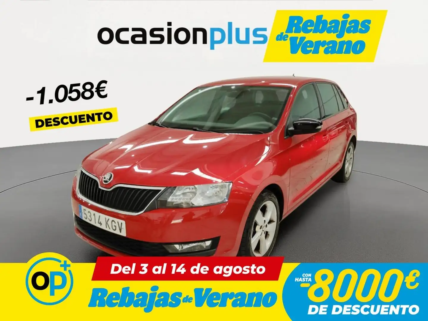 Skoda Rapid/Spaceback 1.0 TSI Like 70kW Rojo - 1