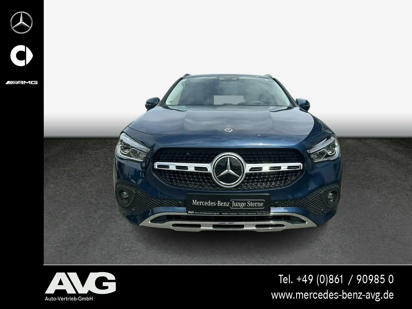 Mercedes-Benz GLA 220 GLA 220 d 4M Distronic RFK Ambiente LED Memory NSW Bleu - 2