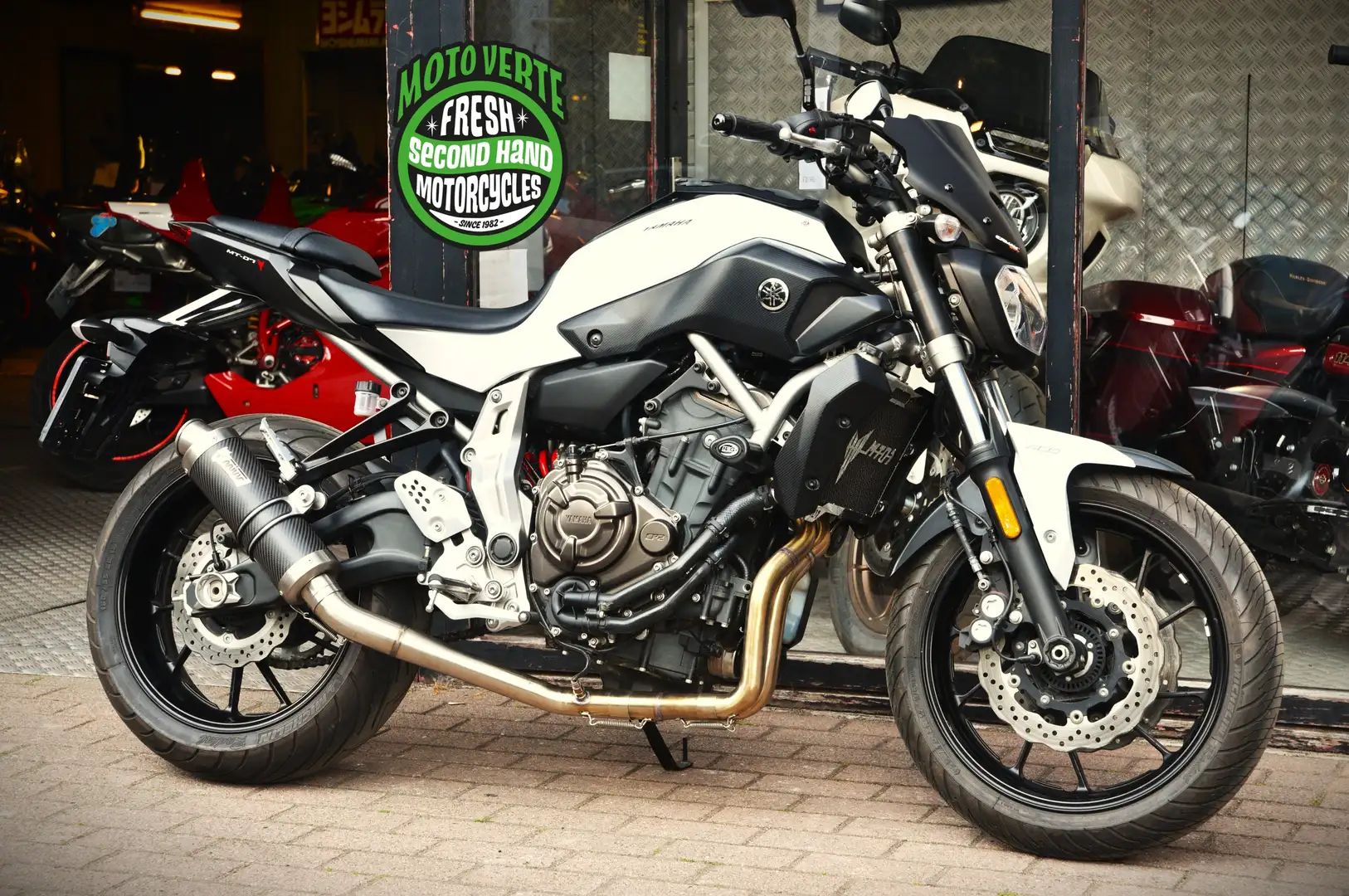 Yamaha MT-07 ABS ***MOTO VERTE*** Blanc - 1