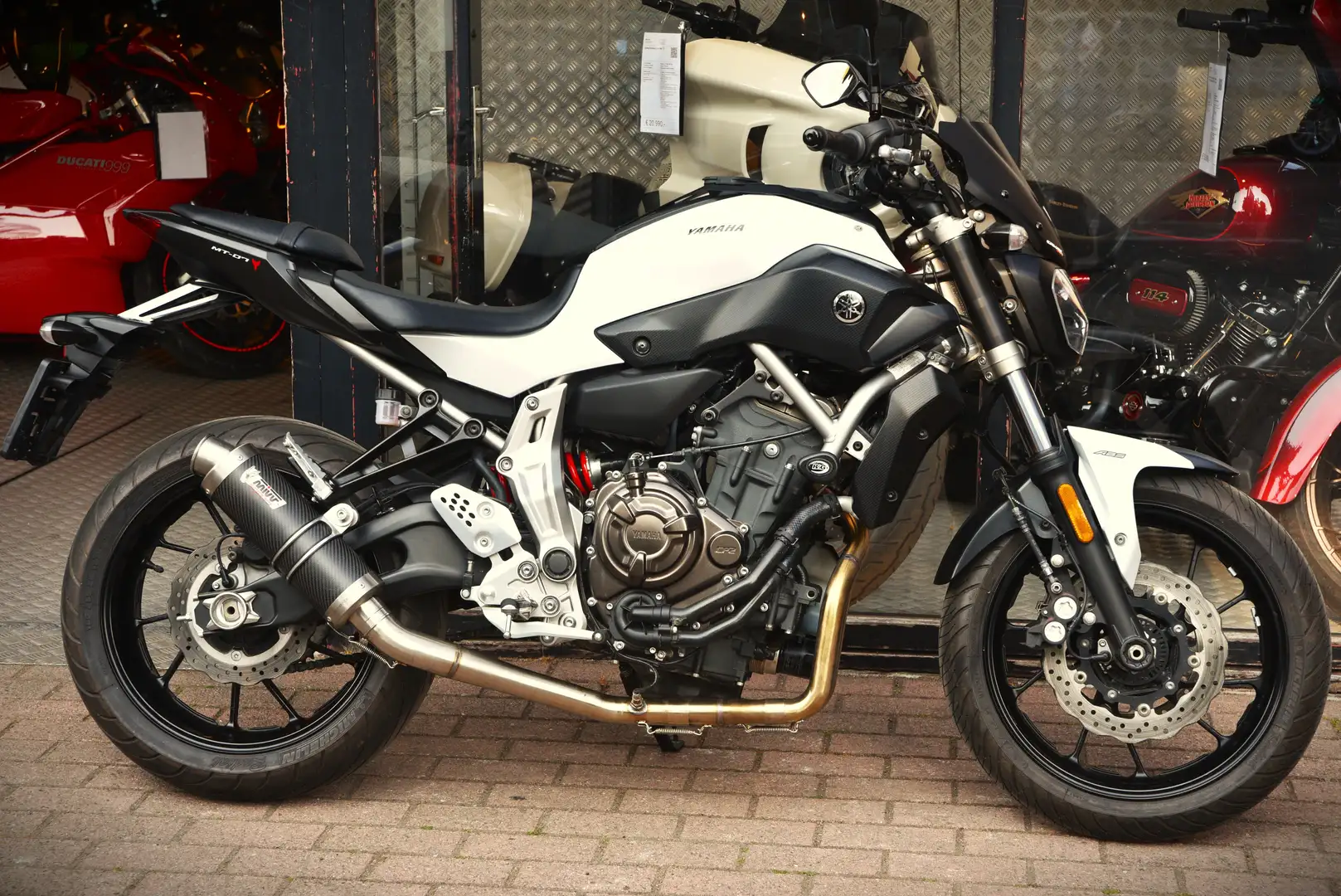Yamaha MT-07 ABS ***MOTO VERTE*** Blanc - 2