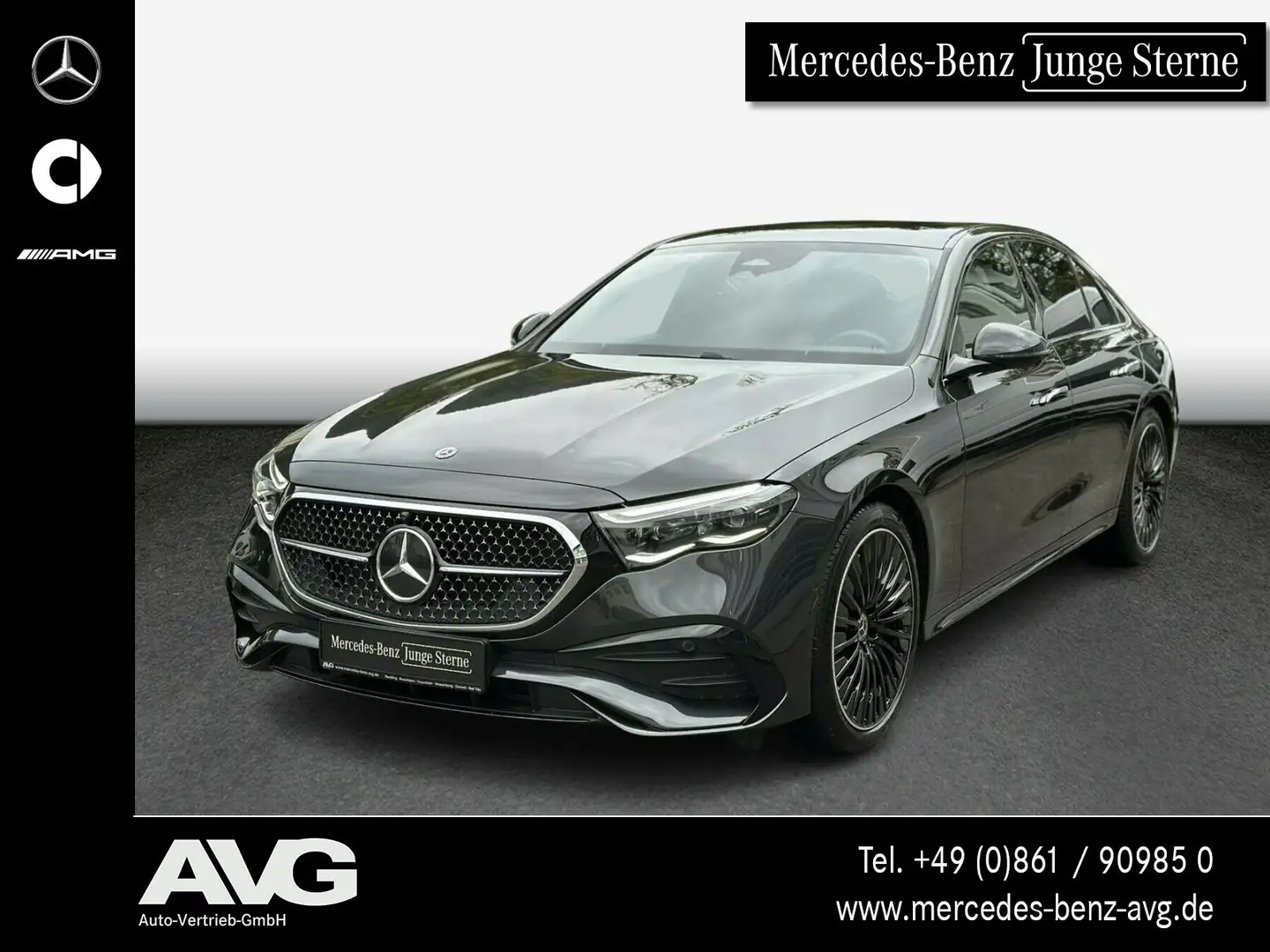 Mercedes-Benz E 220 E 220 d 4M AMG Pano Burm.4D Dig.Light Night 20" Gris - 1
