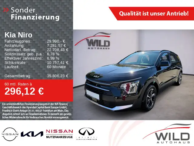 Kia Niro 1.6 HEV Edition7 LM-Felgen SHZ Rückfahrkam.