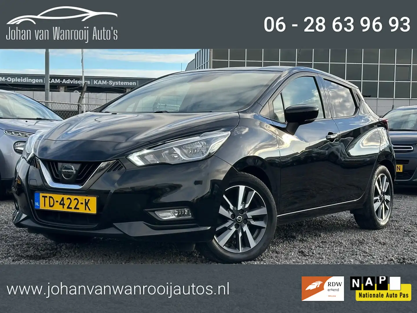 Nissan Micra 0.9 IG-T N-Connecta/NAVI/CAMERA Zwart - 1