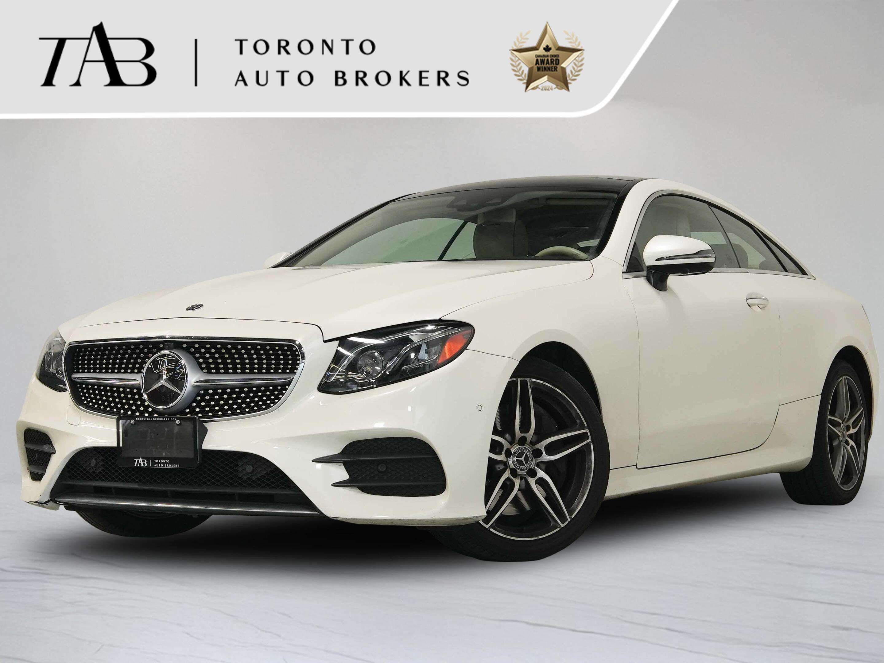 White 2018 Mercedes-Benz E-Class Coupe All-Wheel Drive Automatic