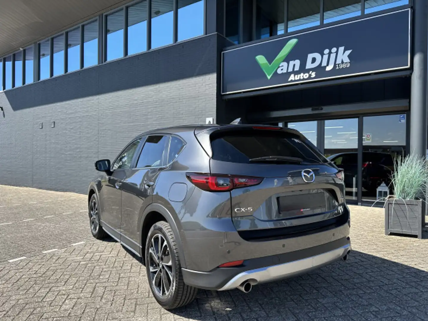 Mazda CX-5 2.0 M Hybrid Navi 360Camera El.Klep Leer Grijs - 2