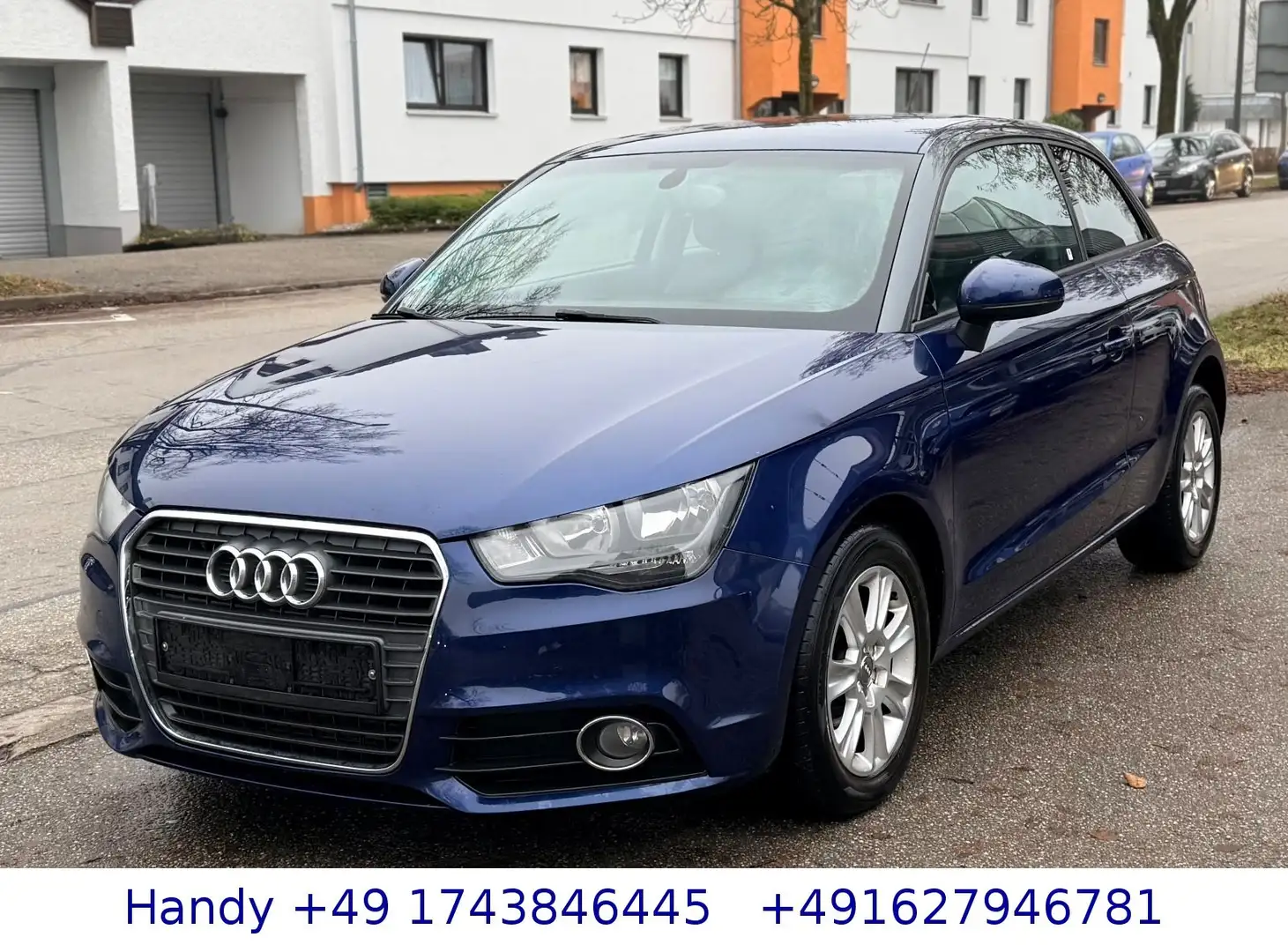 Audi A1 1.6 TDI attraction/SHZ/PDC/TÜV 10.2026/1.HAND Blau - 2