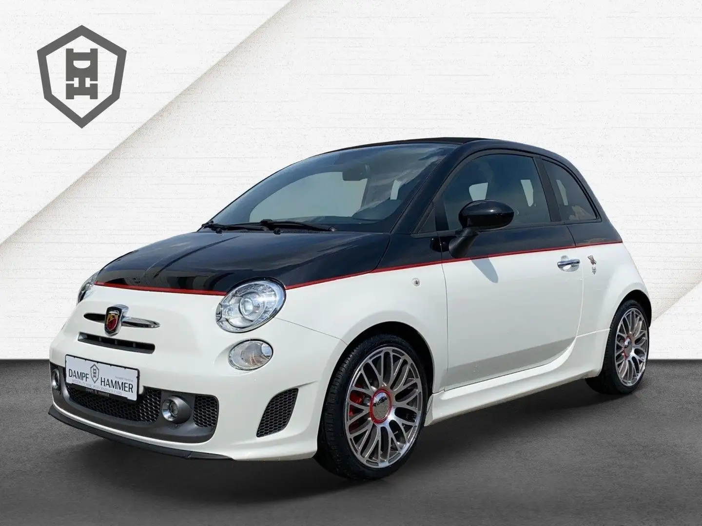 Abarth 595C Turismo Cabrio Bi-Xenon Bicolore 17" PDC Bianco - 1