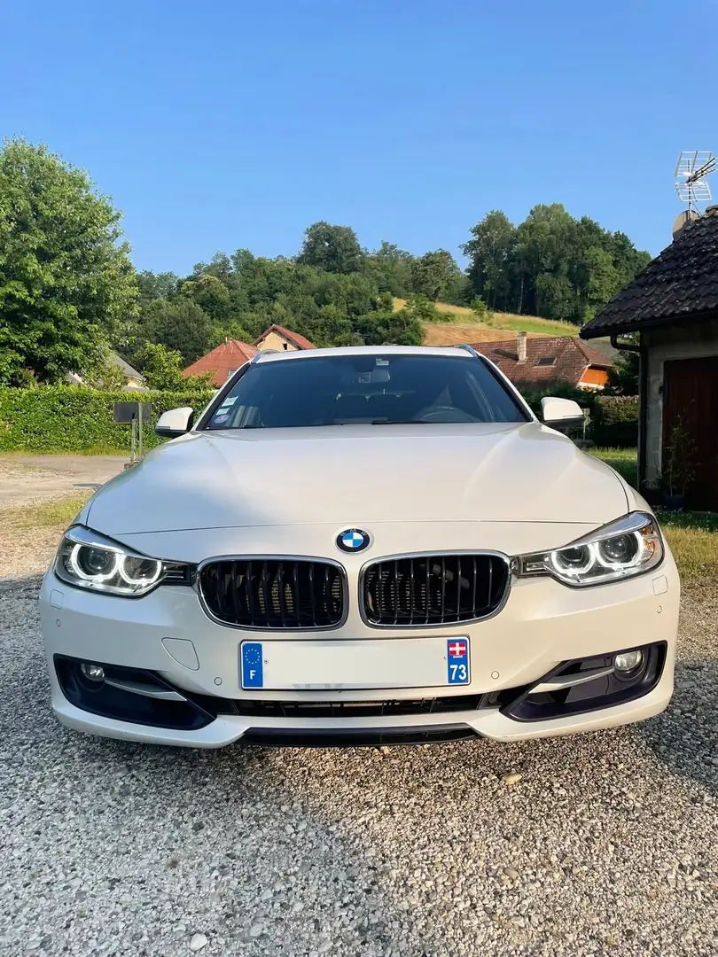 BMW 320 Touring 320i 184 ch Sport A Blanc - 2
