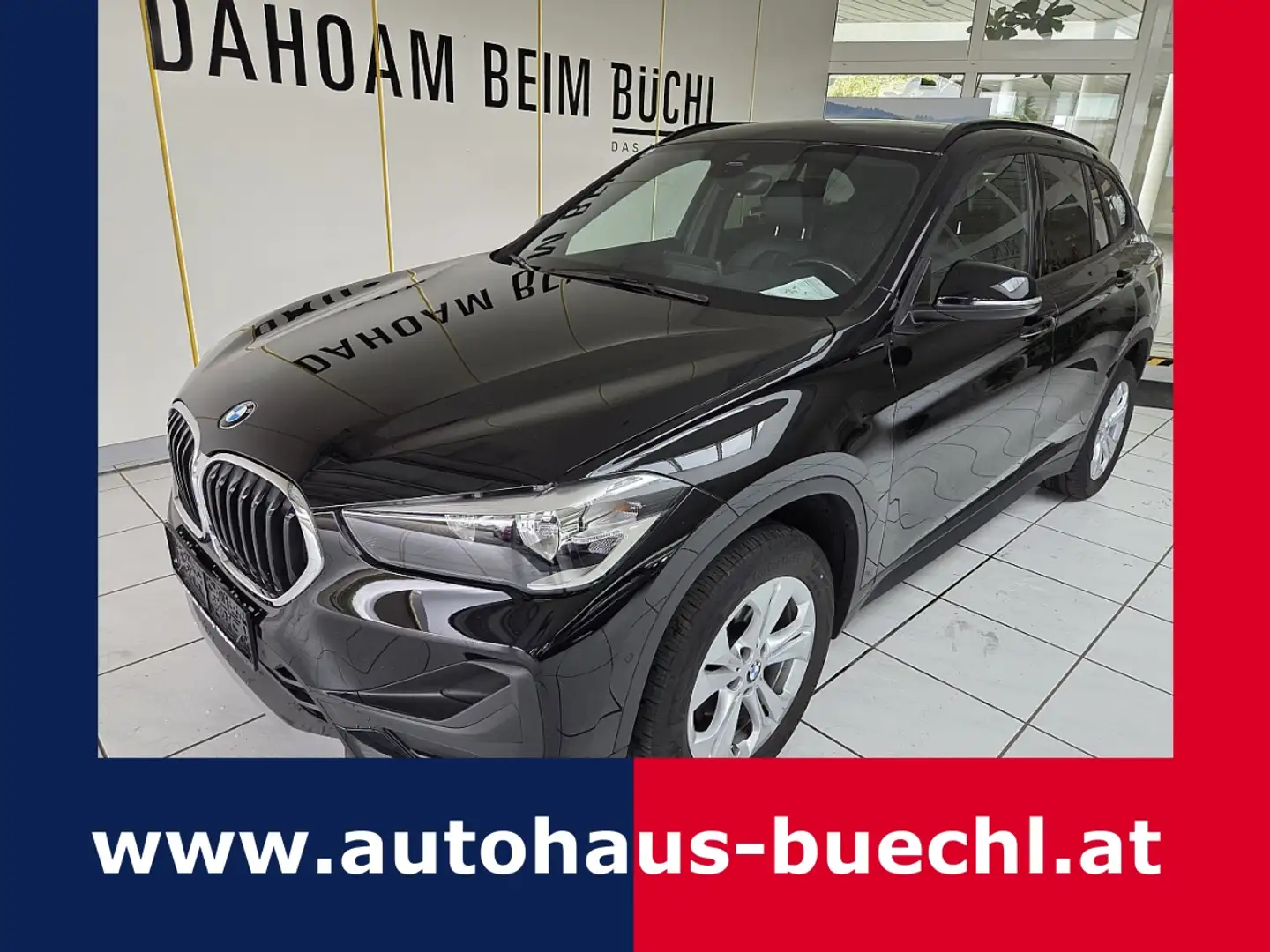 BMW X1 sDrive16d Aut. Advantage Schwarz - 1
