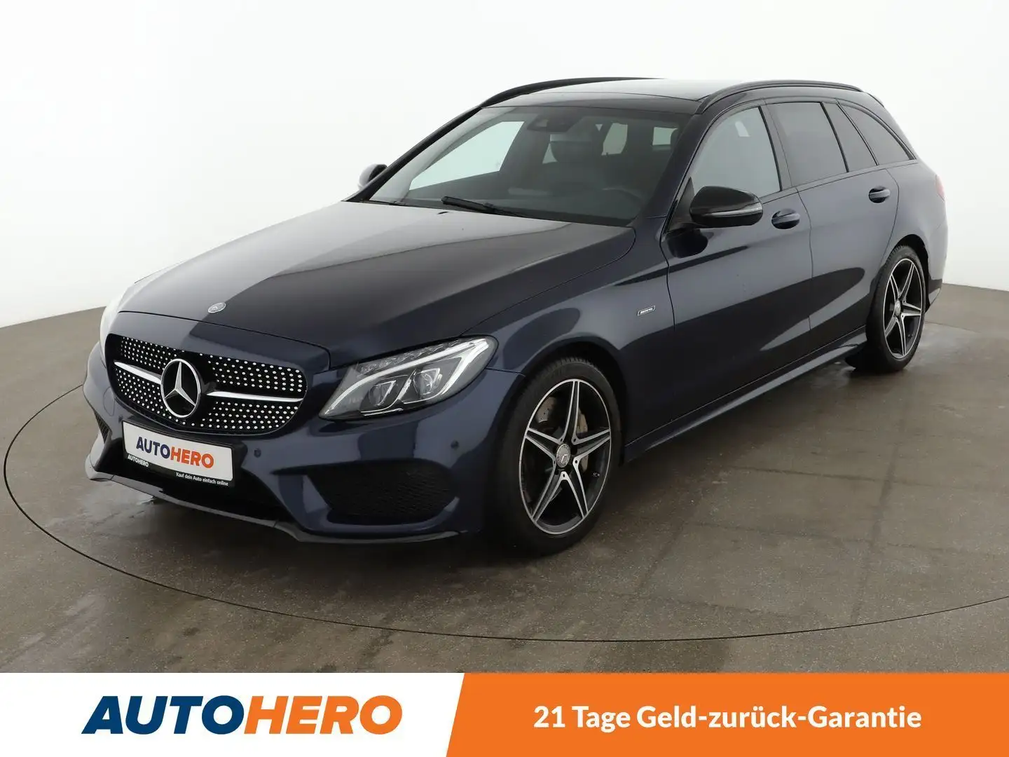 Mercedes-Benz C 450 T 4Matic AMG Aut.*LED*TEMPO*PDC*SHZ*PANO*KLIMA* Blauw - 1