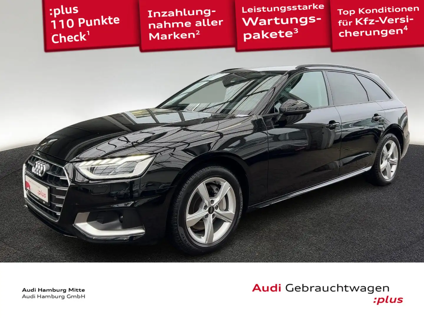 Audi A4 40 TDI advanced S tronic Navi Matrix He Schwarz - 1