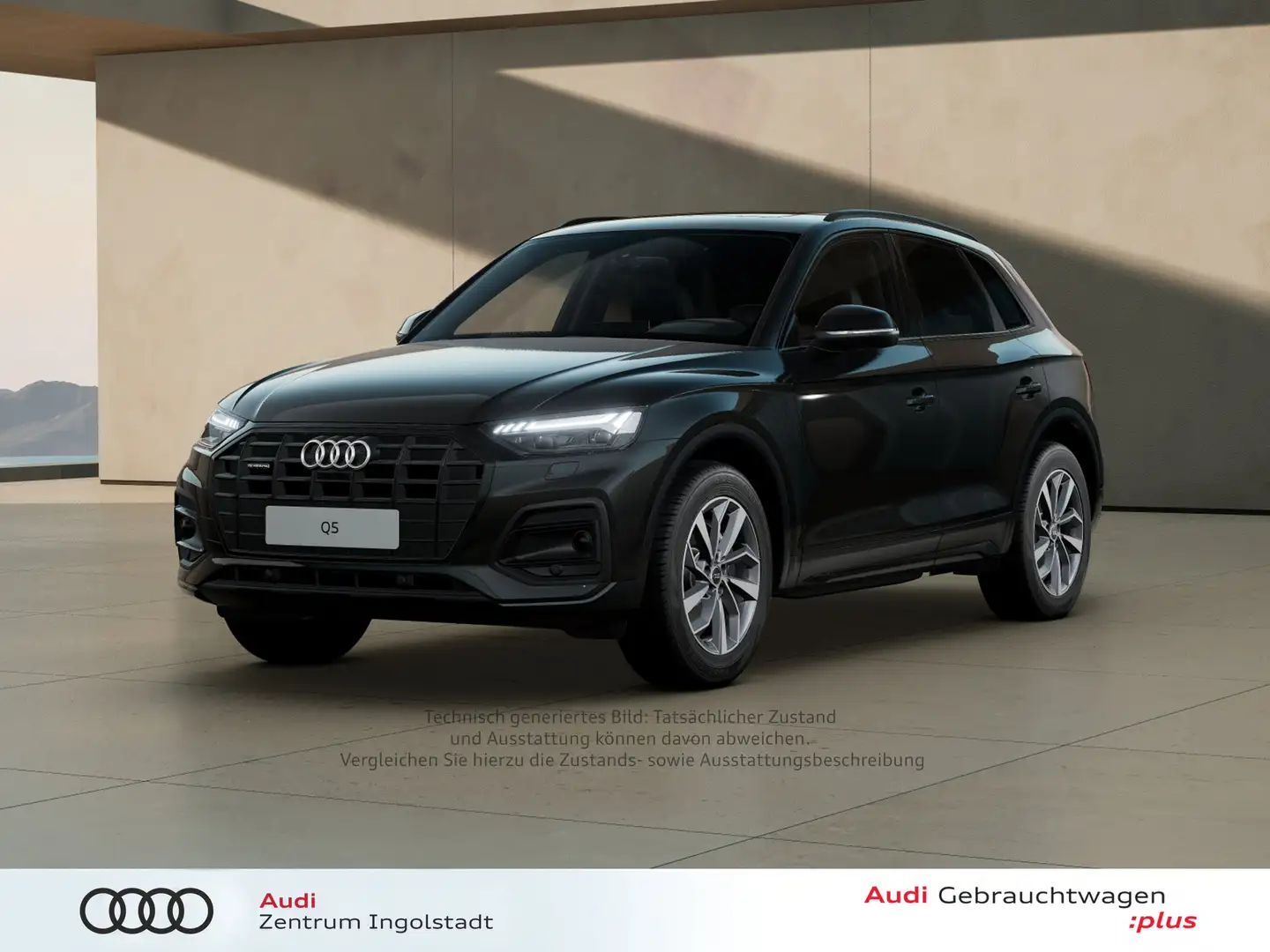 Audi Q5 45 TFSI qu MATRIX Pano AHK ACC Leder Advanced Schwarz - 1