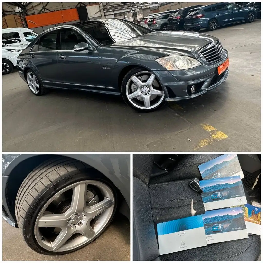 Mercedes-Benz S 63 AMG Lang MassageMultikonturBelüftPano Servo Gris - 1