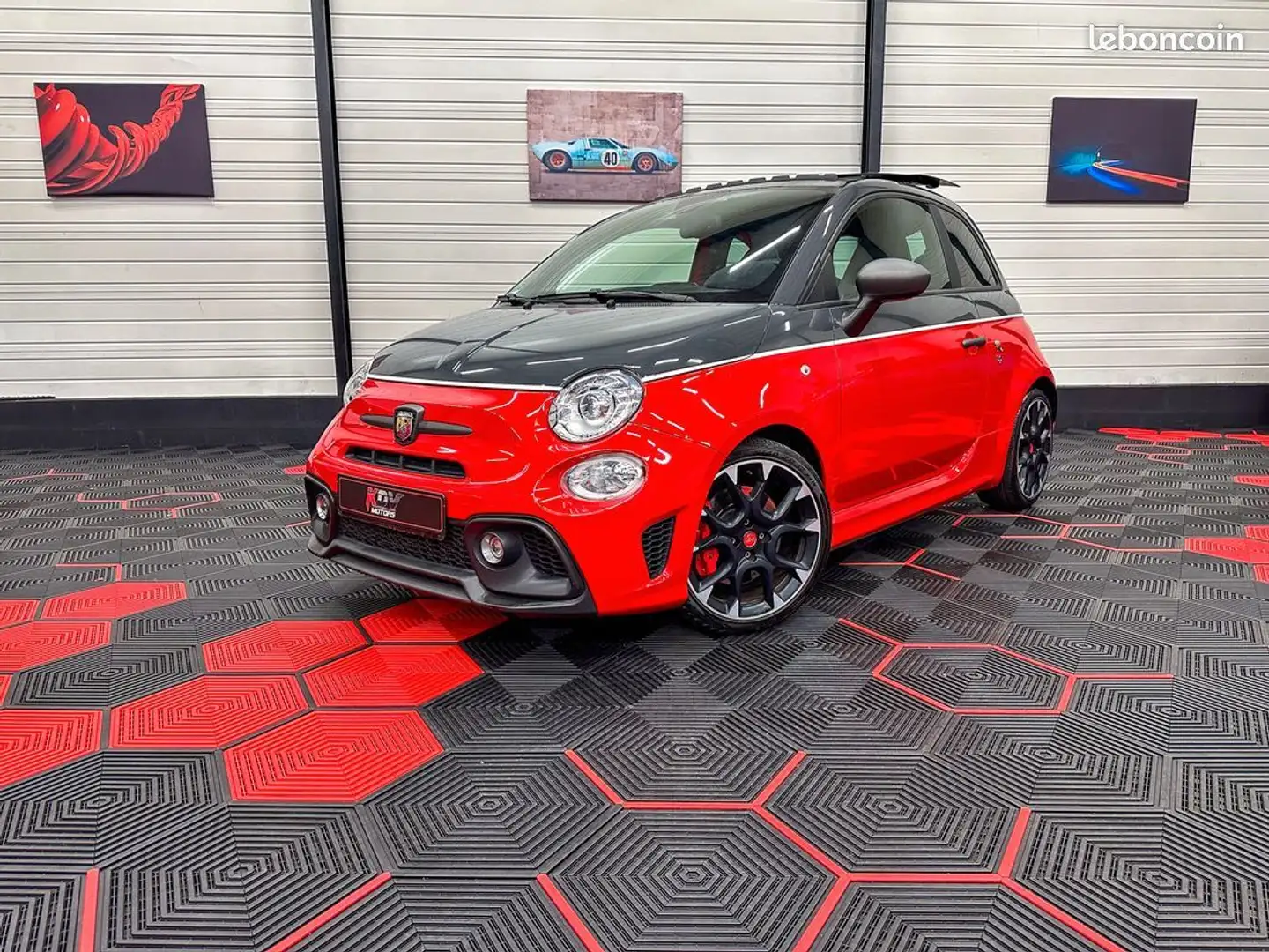 Abarth 500 595 Competizione – 1.4 T-Jet 180 ch BVM5 Sièges Sabelt Pack Carbone Toit Ouvrant Rouge - 1