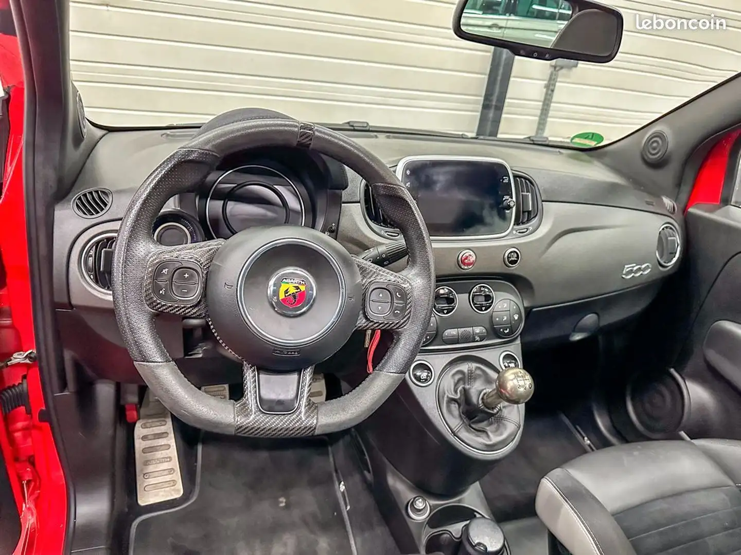 Abarth 500 595 Competizione – 1.4 T-Jet 180 ch BVM5 Sièges Sabelt Pack Carbone Toit Ouvrant Rouge - 2