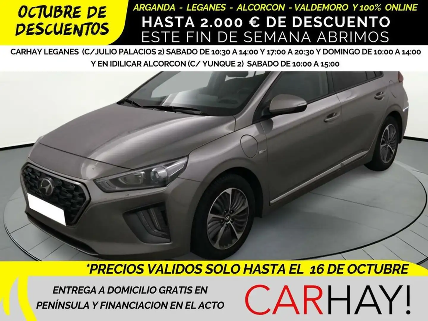 Hyundai IONIQ 1.6 GDI PHEV KLASS DCT Gris - 1