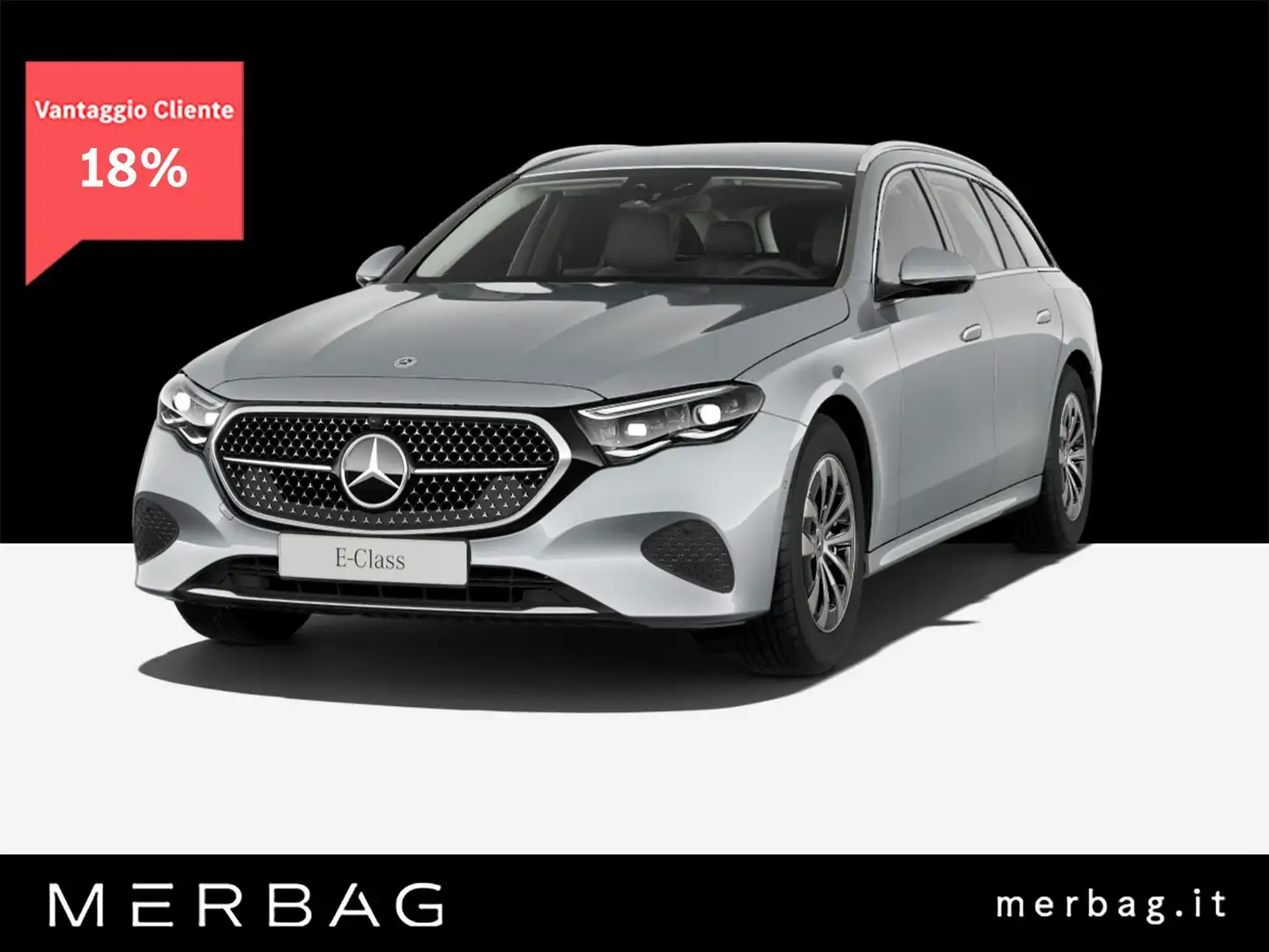 Mercedes-Benz E 220 d Mild hybrid S.W. AMG Line Advanced Plus Argento - 1