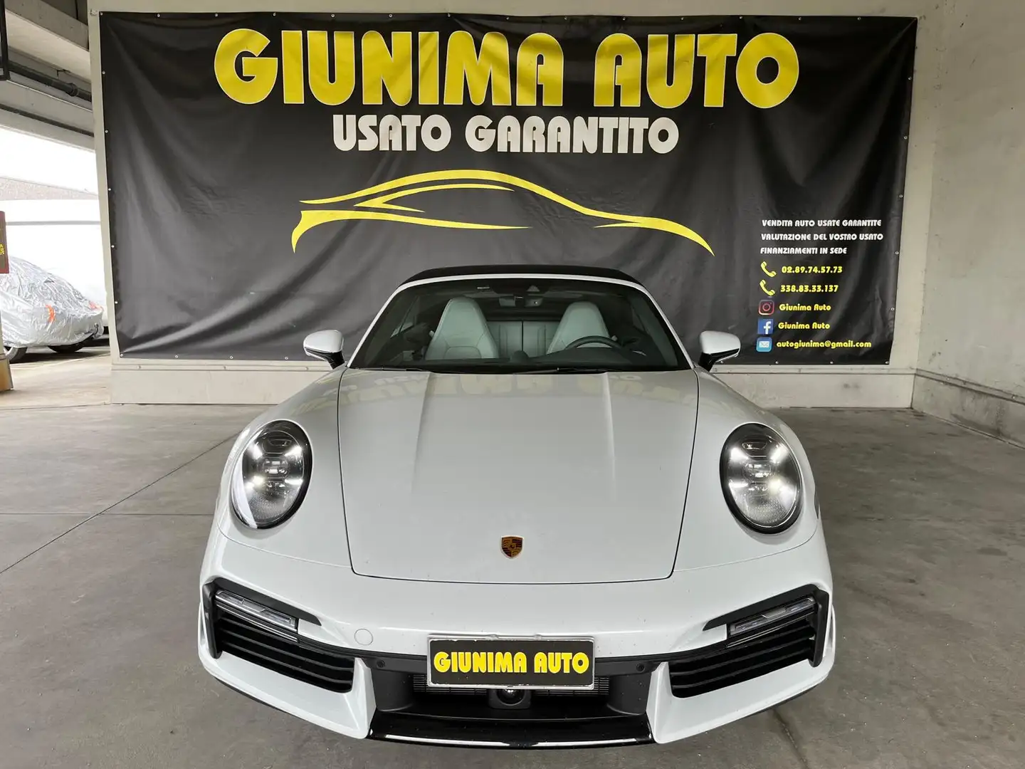 Porsche 911 IVA ESPOSTA  Cabrio 3.7 Turbo S auto Blanc - 2