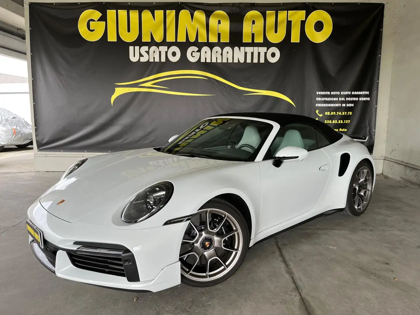 Porsche 911 IVA ESPOSTA  Cabrio 3.7 Turbo S auto Blanc - 1