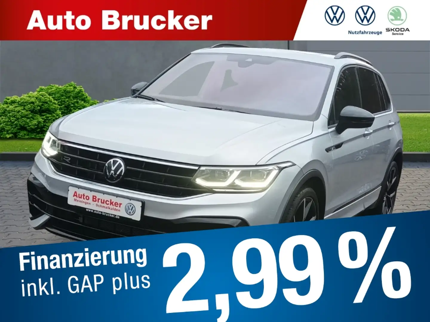 Volkswagen Tiguan R 4Motion 2.0 TSI+Alarmanlage+Fahrerprofilauswahl+ Silber - 1