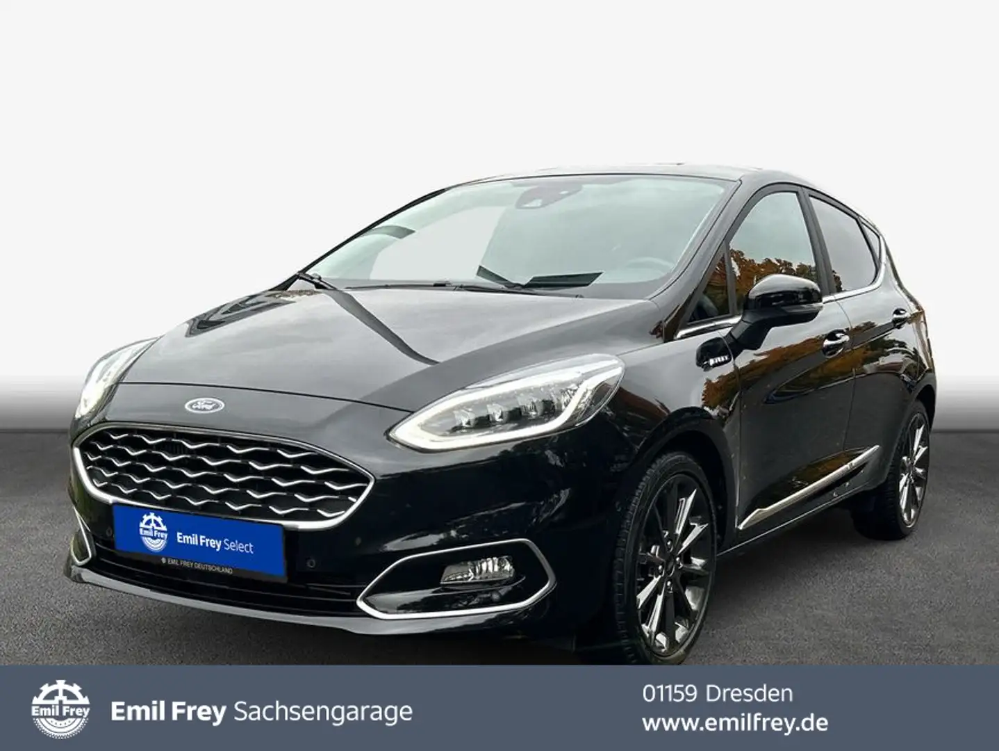 Ford Fiesta 1.0 EcoBoost S&S Aut. VIGNALE ACC LED Zwart - 1