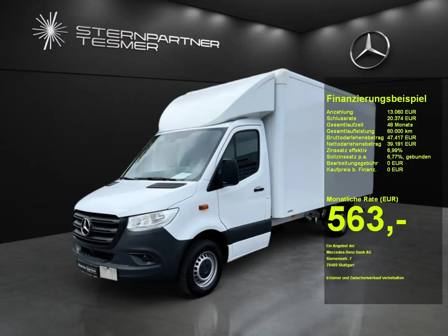 Mercedes-Benz Sprinter 317 CDI Koffer Maxi LBW+Spoiler+Kamera Weiß - 1