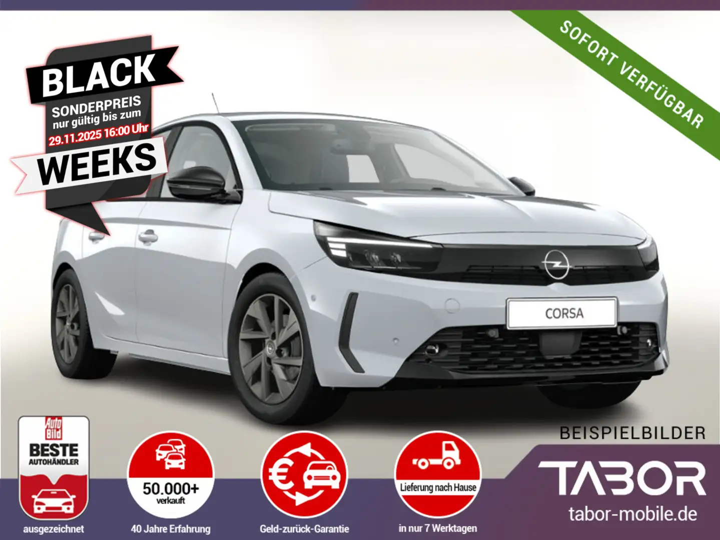 Opel Corsa 1.2 100 LM16Z Kam PDC vo/hi SichtP Temp Blanc - 1