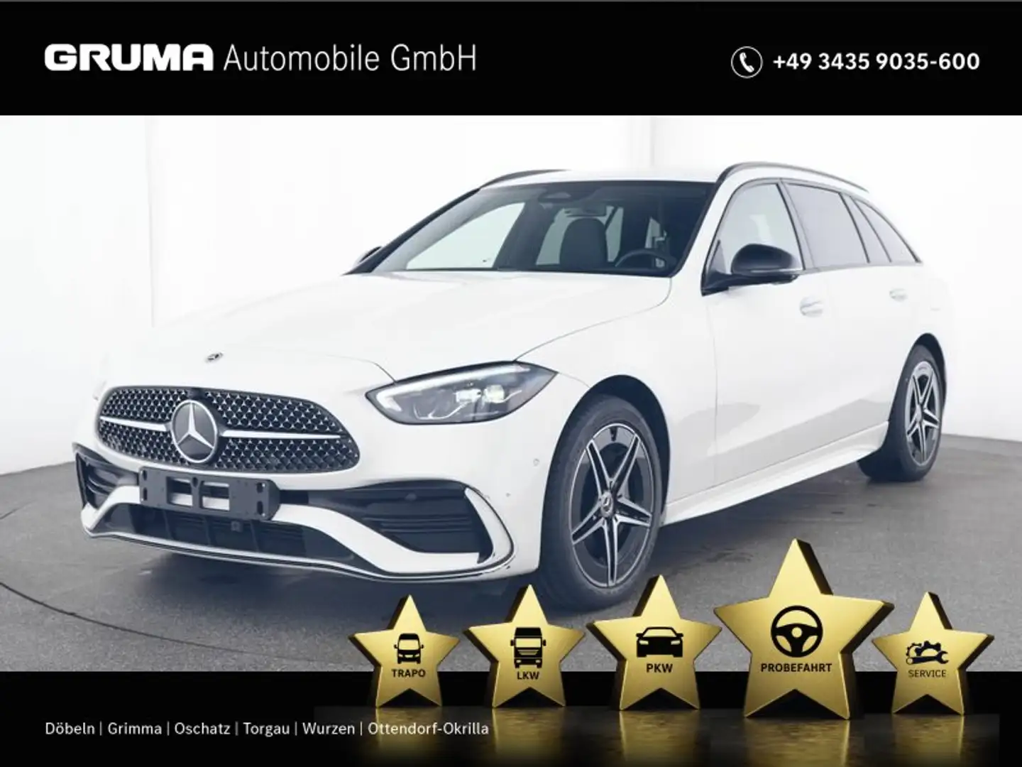 Mercedes-Benz C 300 C 300 e T EditionAMG+Night+Distronic+Burm+KeyGo+ Weiß - 1