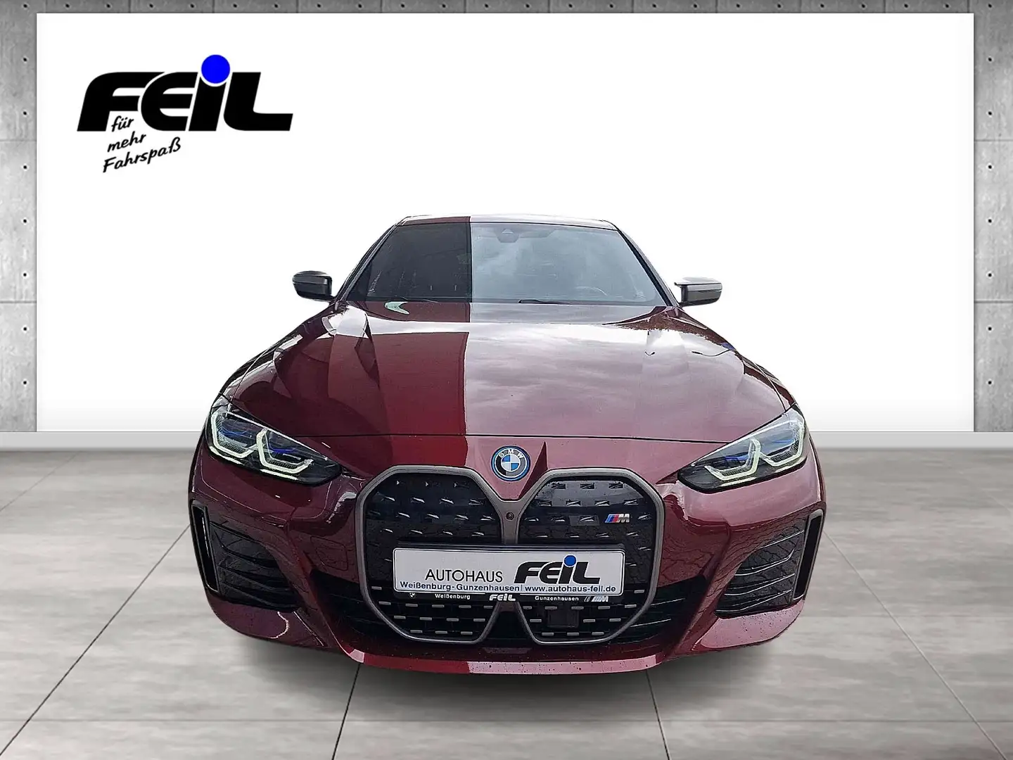 BMW i4 M50   DAB LED RFK el. Sitze Klimaaut. Rot - 2