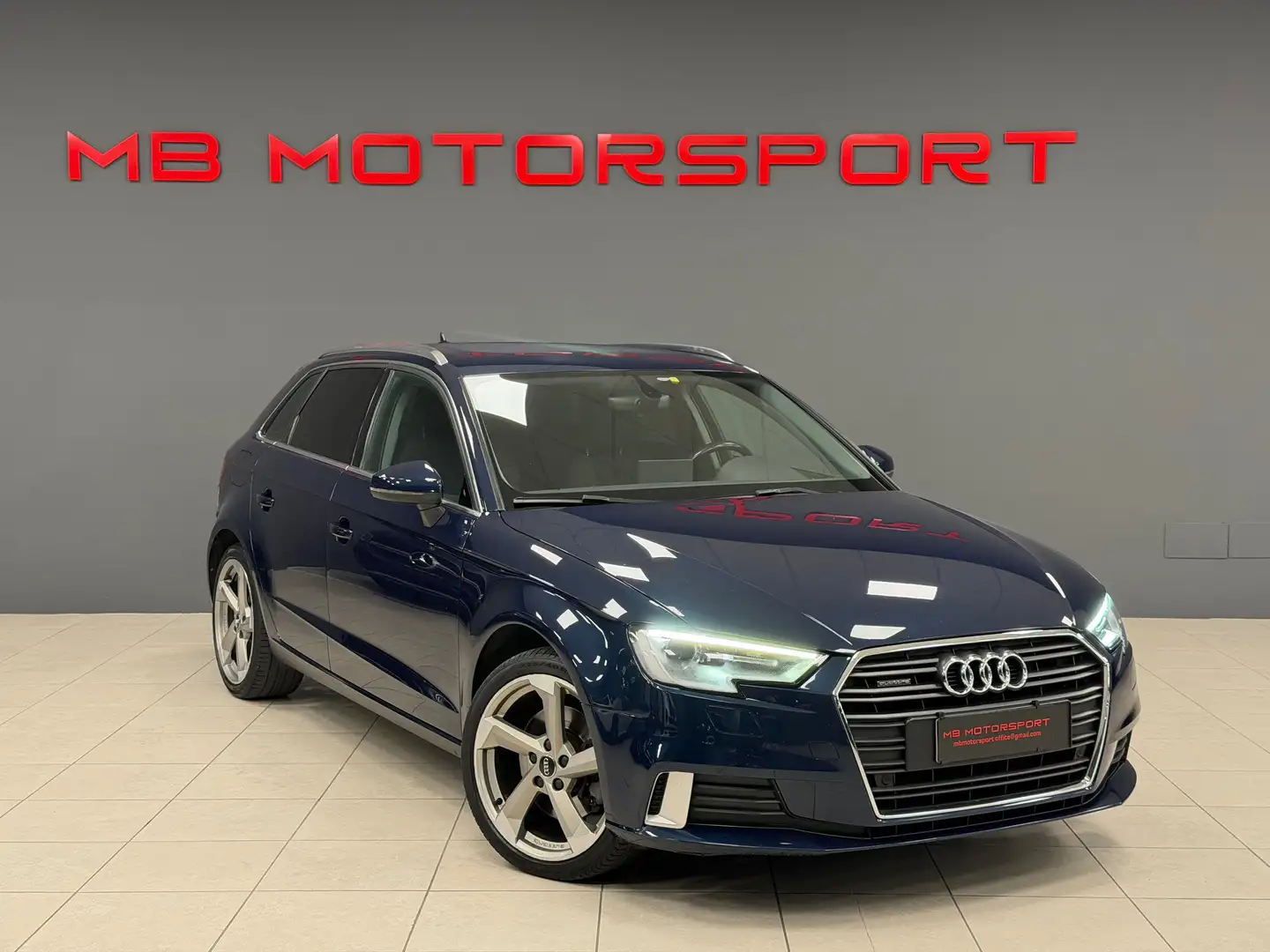 Audi A3 Spb 2.0 tdi Design Edition quattro 184cv s-tronic Bleu - 1