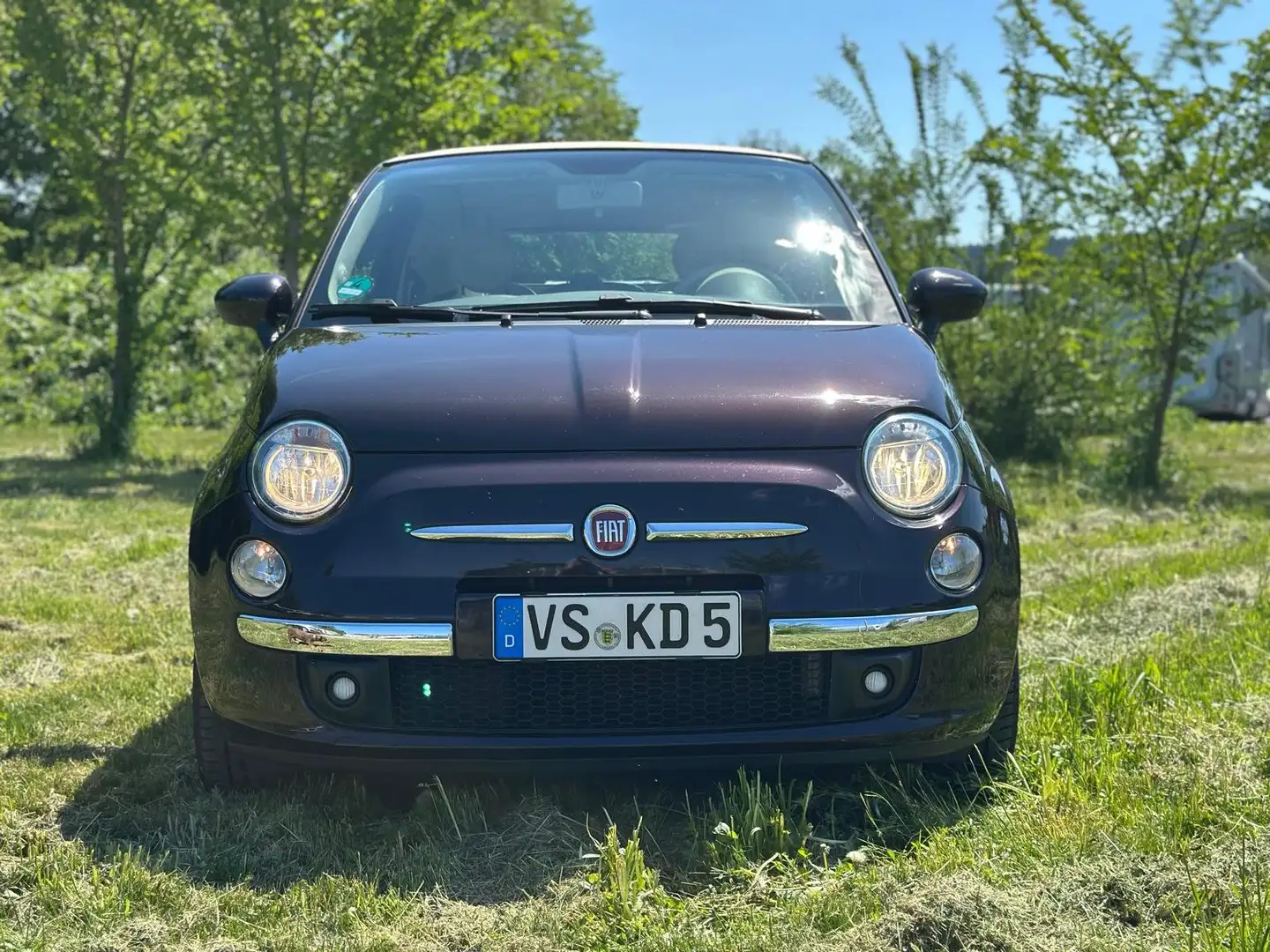 Fiat 500 cabrio 1,2 lounge Violett - 2