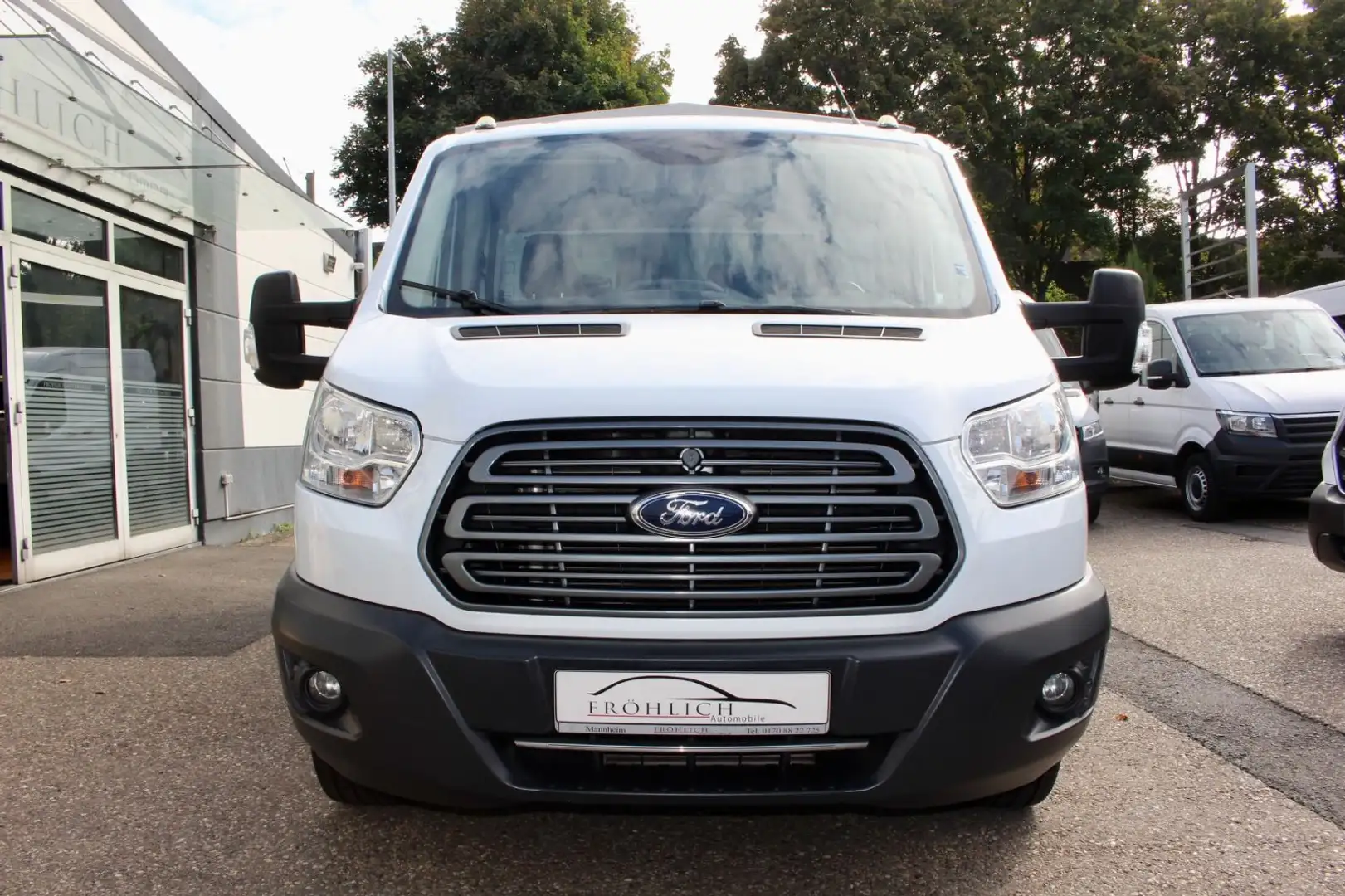 Ford Transit 350 Pritsche + Plane L3 DoKa 4x4 1HD SHZ Blanc - 2