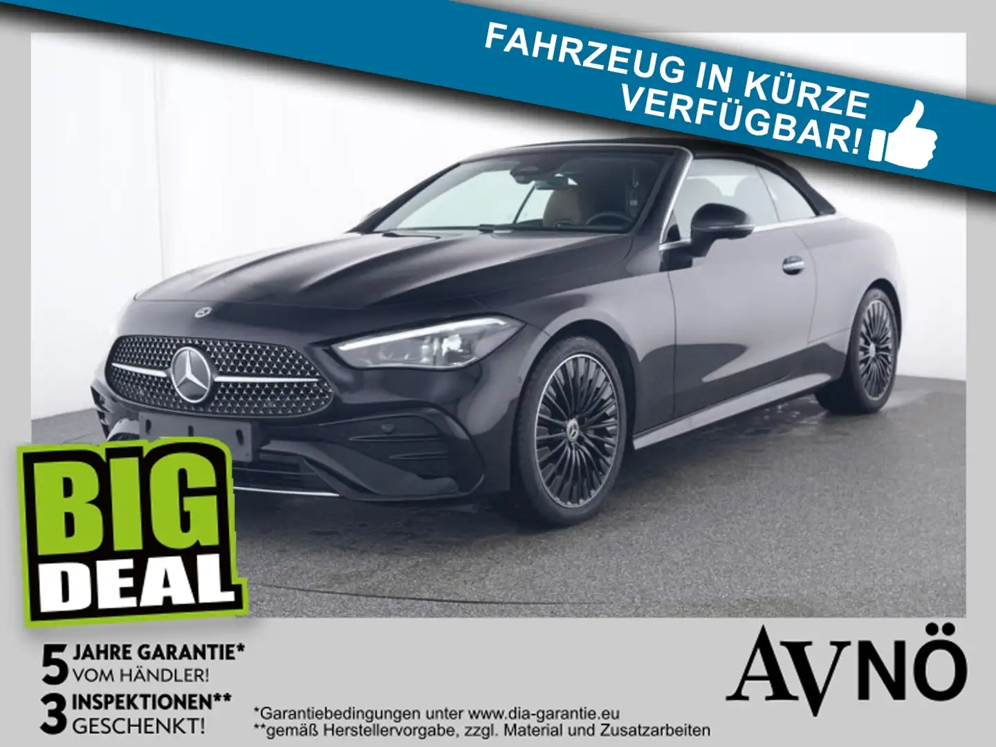 Mercedes-Benz CLE 200 CABRIO AMG LINE 19 ZOLL LM HUD Schwarz - 1