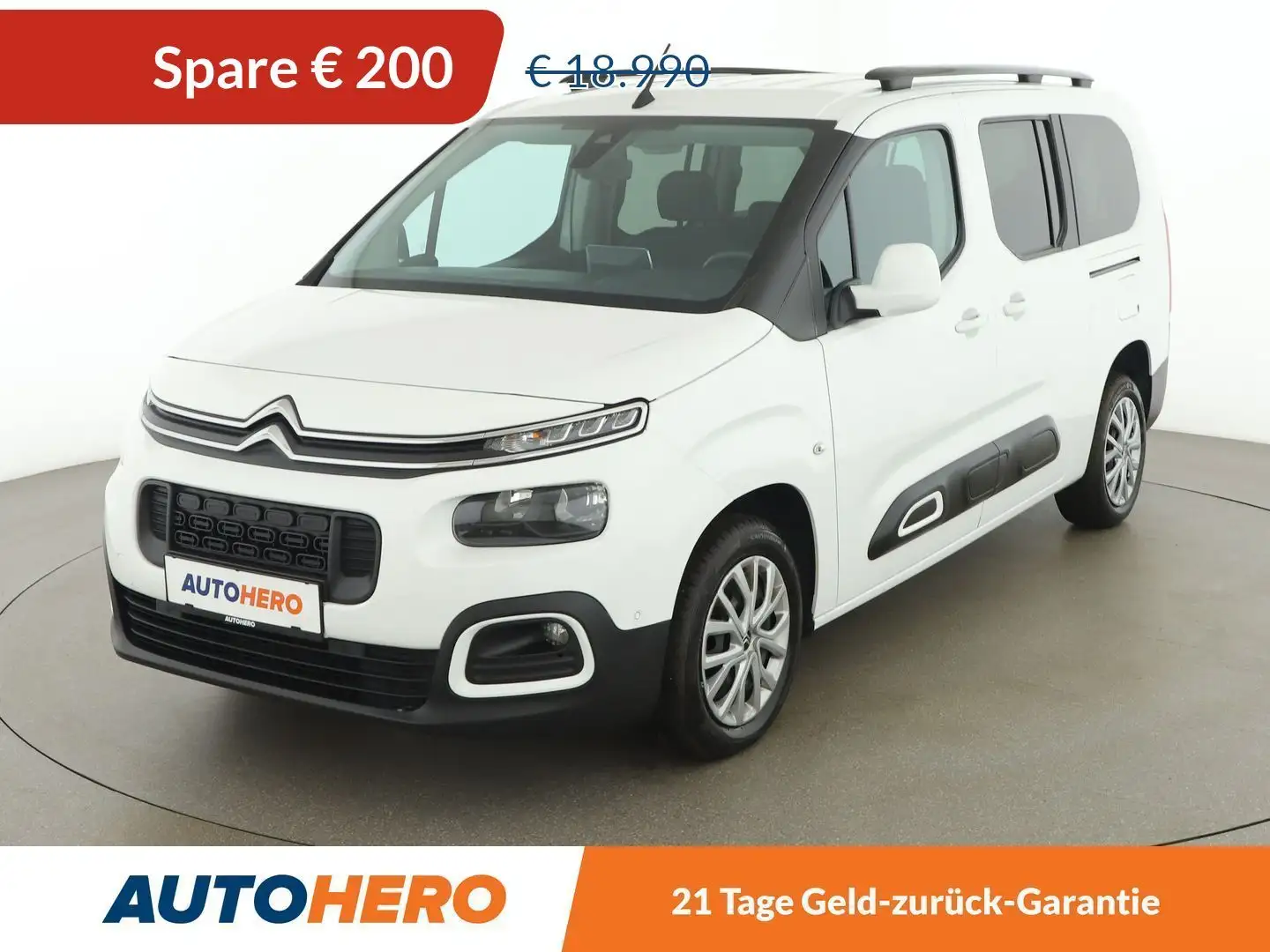 Citroen Berlingo 1.5 Blue-HDi Feel XL *TEMPO*KLIMAAUT*CARPLAY&AUTO* White - 1
