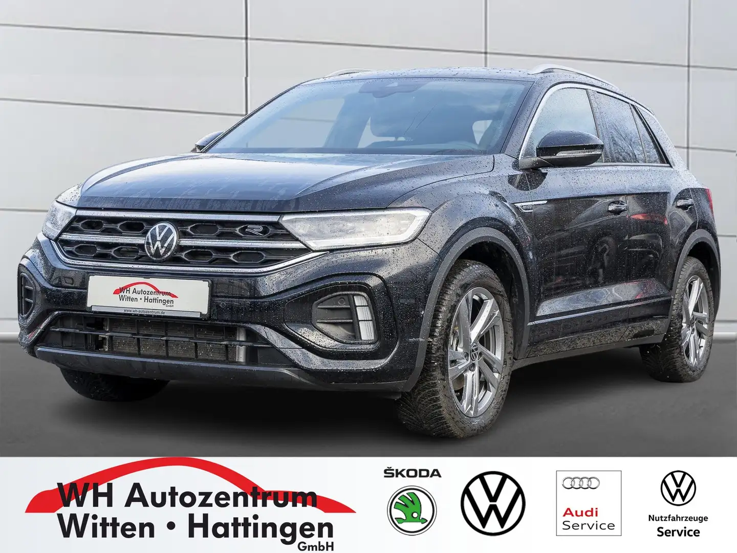 Volkswagen T-Roc 1.5 TSI DSG R-Line NAVI AHK REARVIEW GJ-REIFEN ... Schwarz - 1