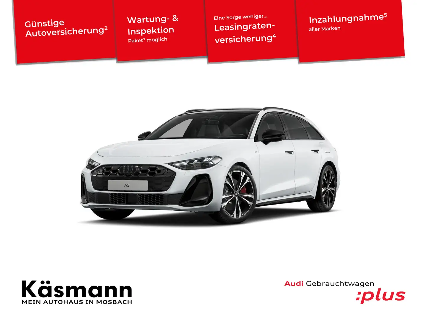 Audi A5 e-hybrid quattro S line PANO KAM B&O Weiß - 1