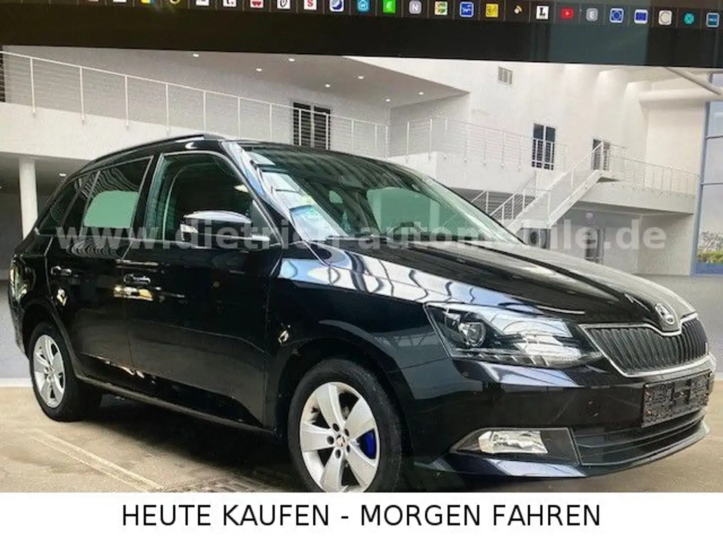 Skoda Fabia Combi 1,0 TSi Style SHZ PDC AHK ALU Schwarz - 2