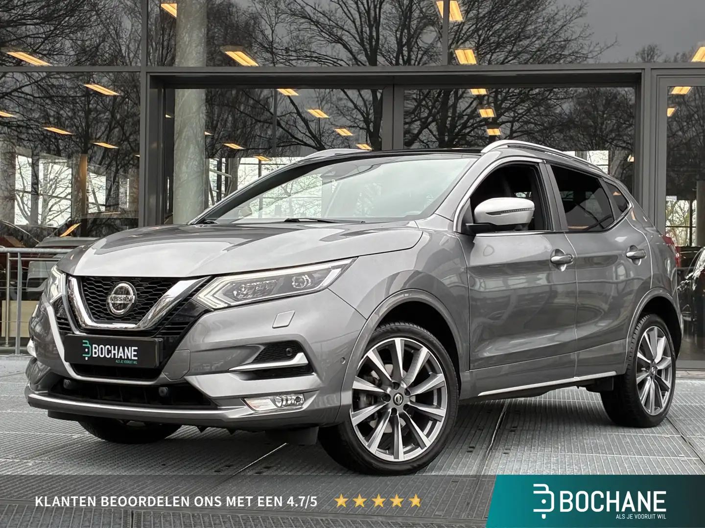 Nissan Qashqai 1.3 DIG-T Tekna + Automaat | Trekhaak | Panoramada Grau - 1