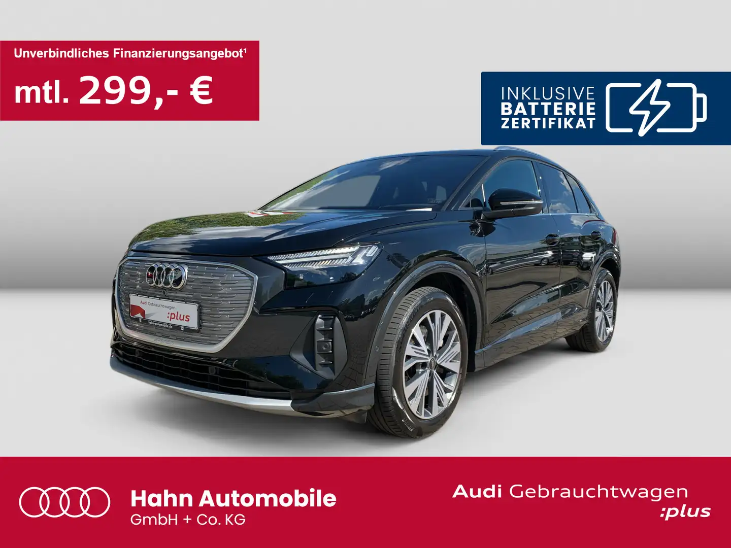 Audi Q4 e-tron 40 e-tron advanced Matrix Pano Navi HUD Schwarz - 1