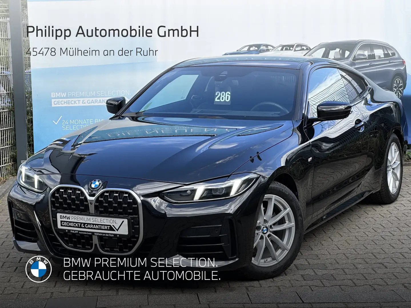 BMW 420 i Coupe M Sport ACC PA+ DA Ambiente FACELIFT Чорний - 2