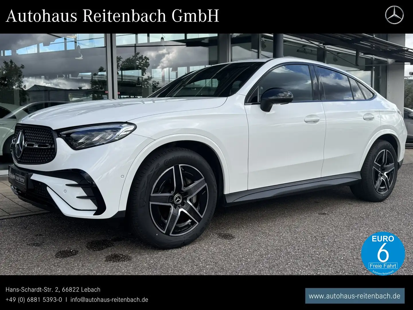 Mercedes-Benz GLC 200 GLC200 4M COUPE AMG+NIGHT KAMER+MEMO+TOTW+AMBIEN Bianco - 1