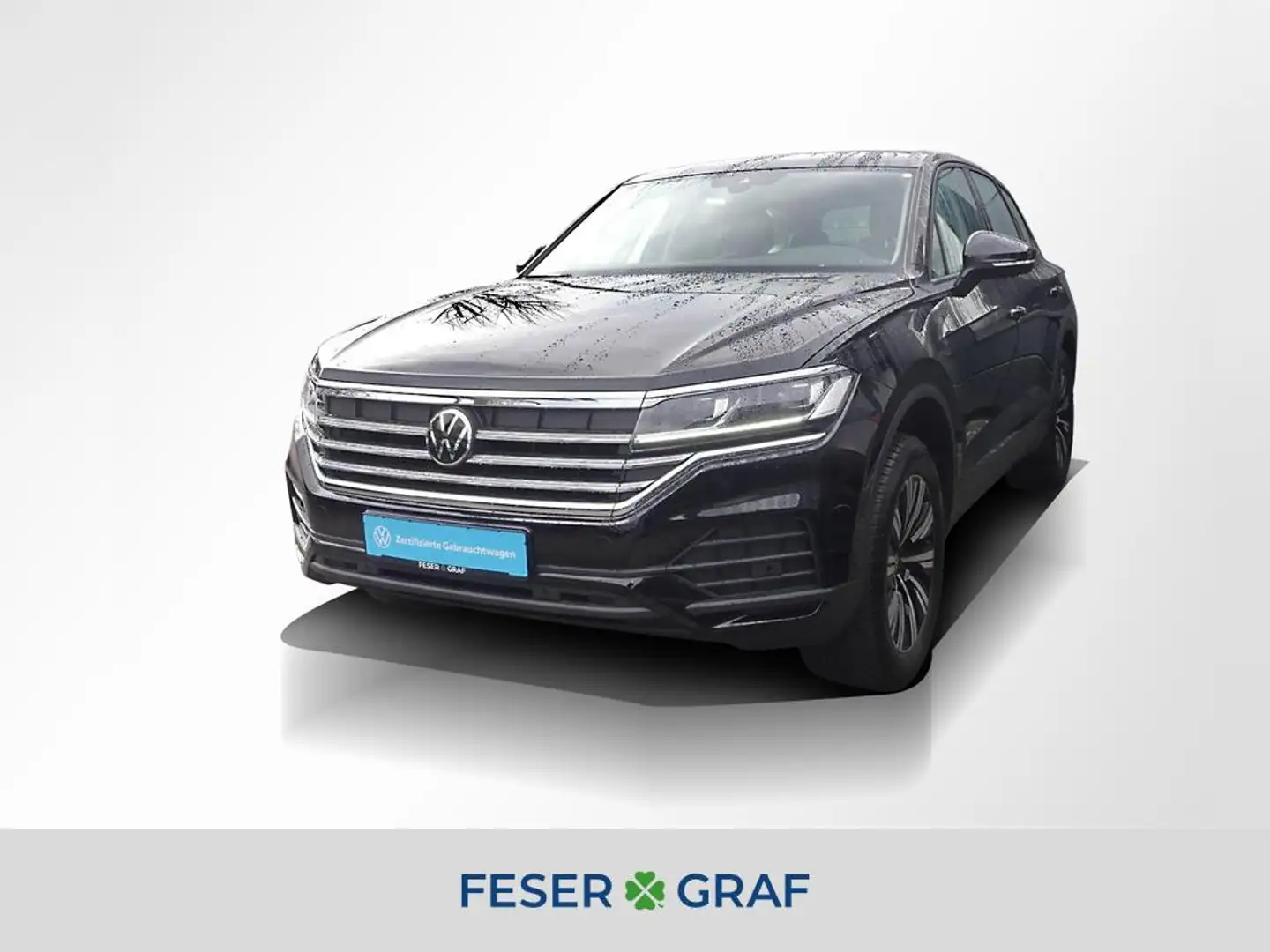 Volkswagen Touareg 3.0 TDI 4M ACC AHK Leder Navi RüKa Sitzh. Zwart - 1