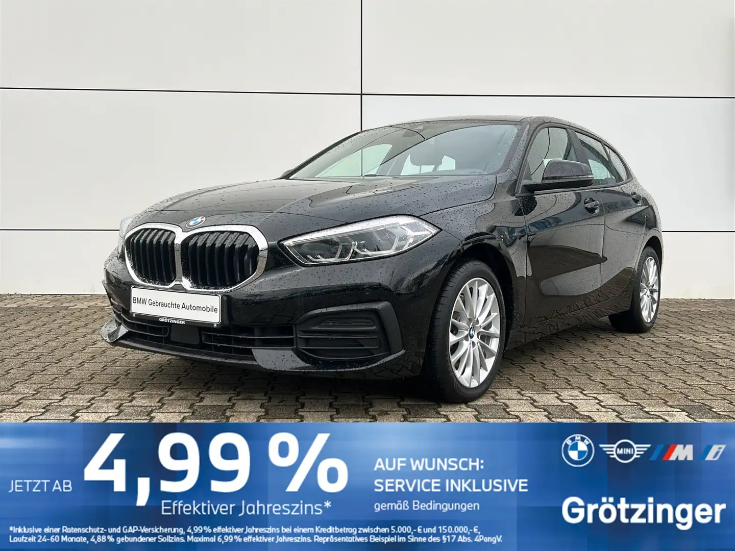 BMW 118 d LED+SHZ+GRA+PDC+LiveCockpit Schwarz - 1