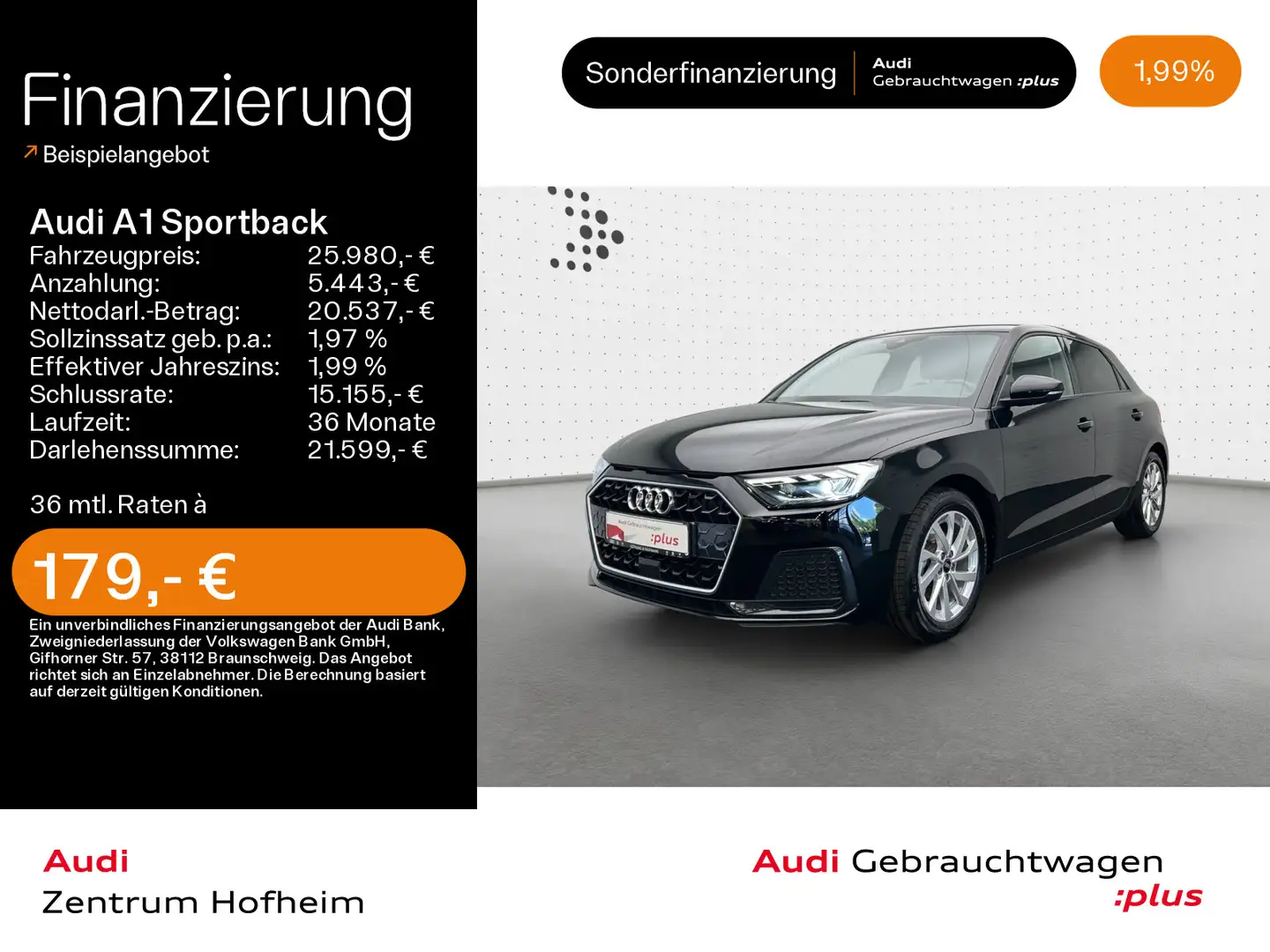 Audi A1 30 TFSI S line*Sonos*LED*Virtual*Na Schwarz - 1