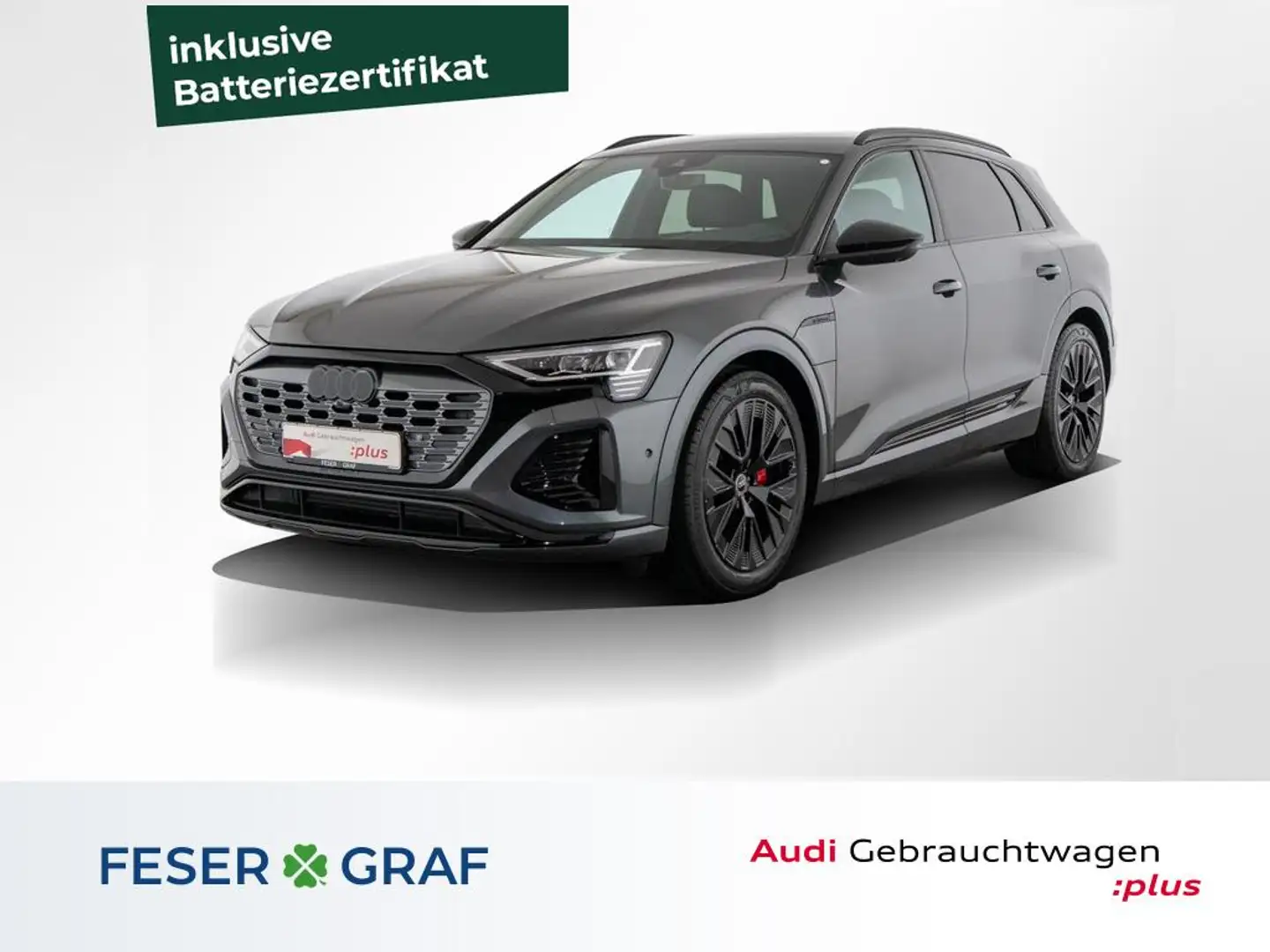 Audi Q8 e-tron 50 S line AHK/B&O/Navi+/Leder/Matrix Gris - 1