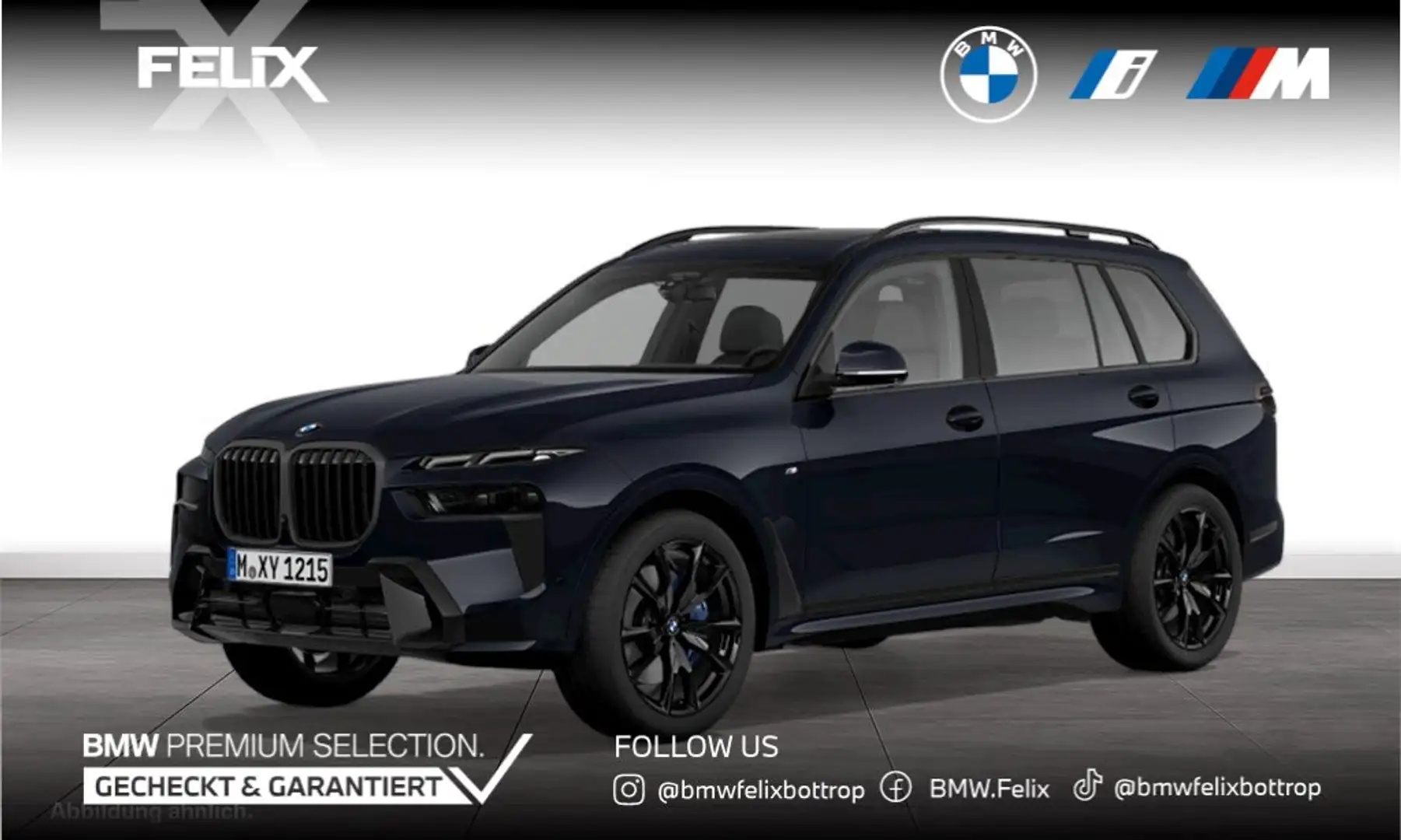 BMW X7 xDrive40d M SPORTPAKET PRO+ICONIC GLOW+2"ALU+CRAFT Schwarz - 1