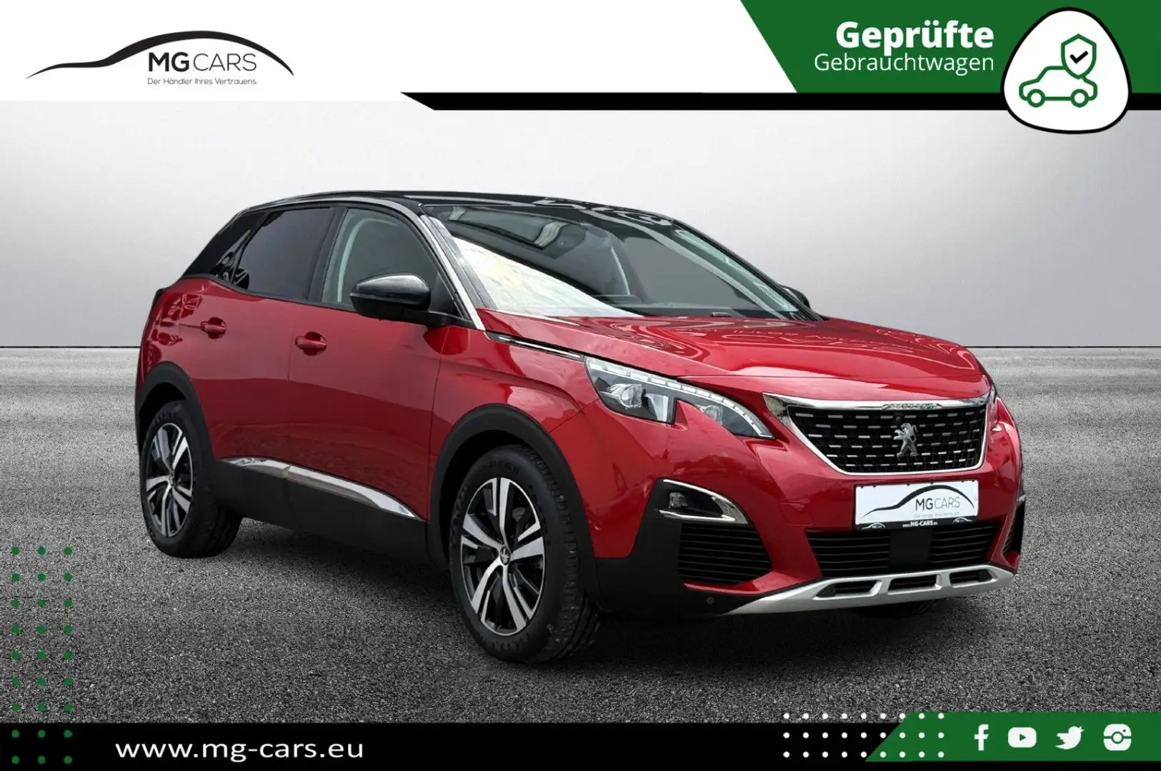 Peugeot 3008 Allure~Automatik~Kamera~Assistent~LED~Xenon Rot - 1